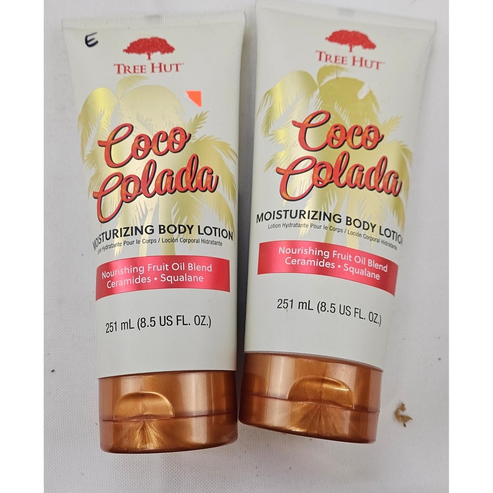 Tree Hut Coco Colada Moisturizing Body Lotion 8.5oz Ceramides Squalane 2 Pack